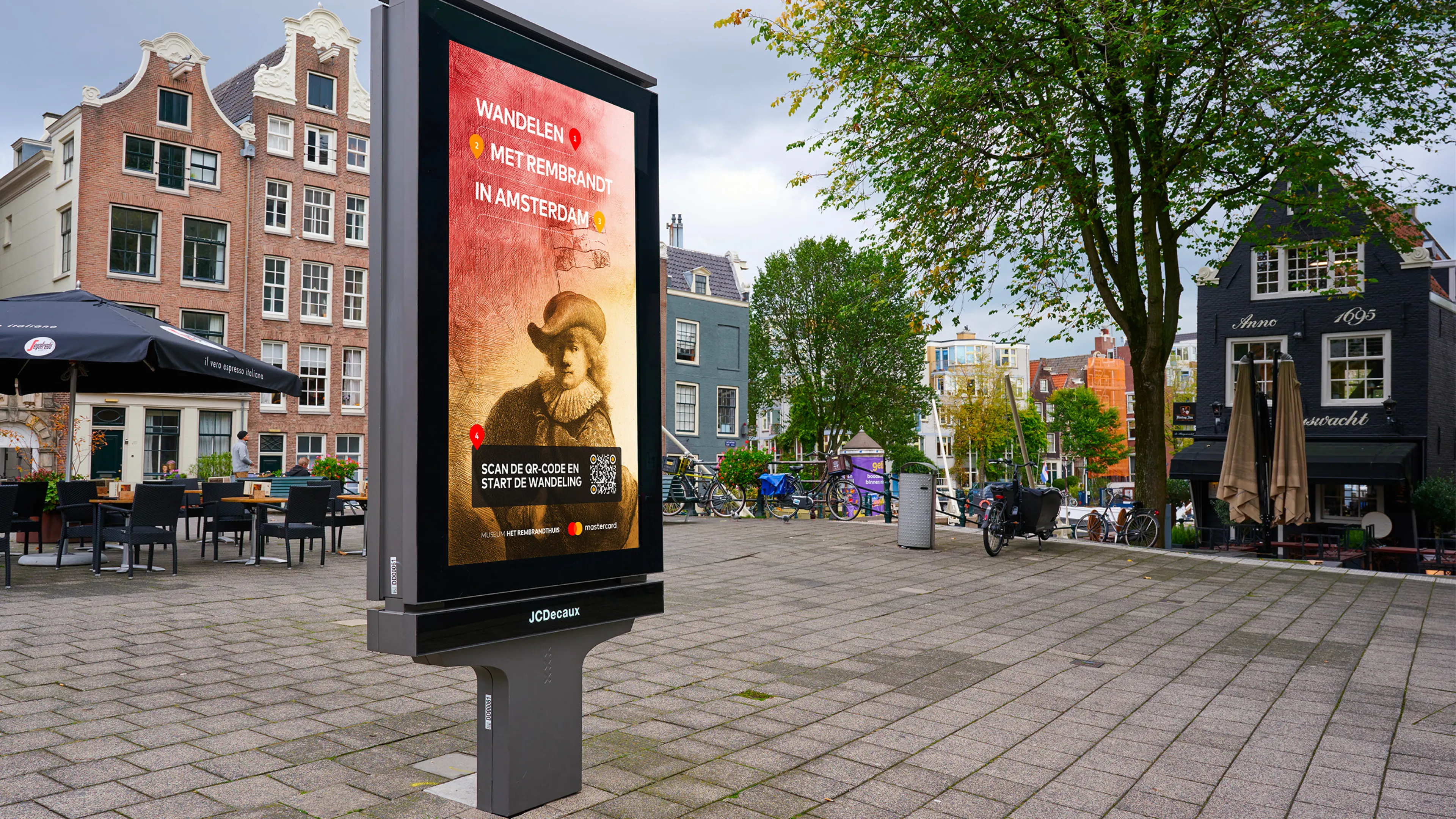 Wandelen met Rembrandt in Amsterdam.